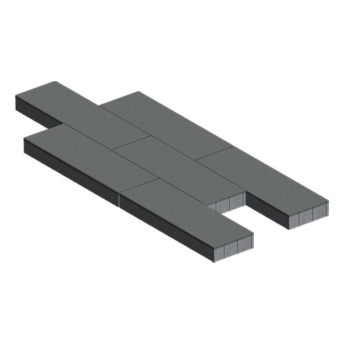 Прямоугольник 900х300х80мм, микрофаска, серый, гладкая
